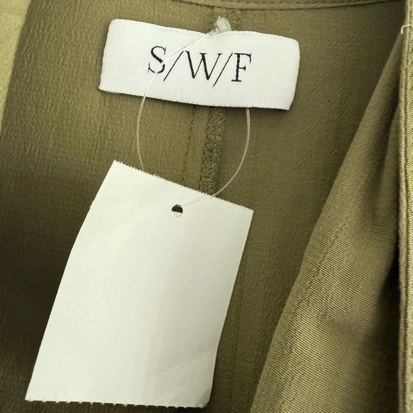 S/W/F Plunge Dress in Amazon Green - Picture 9 of 16